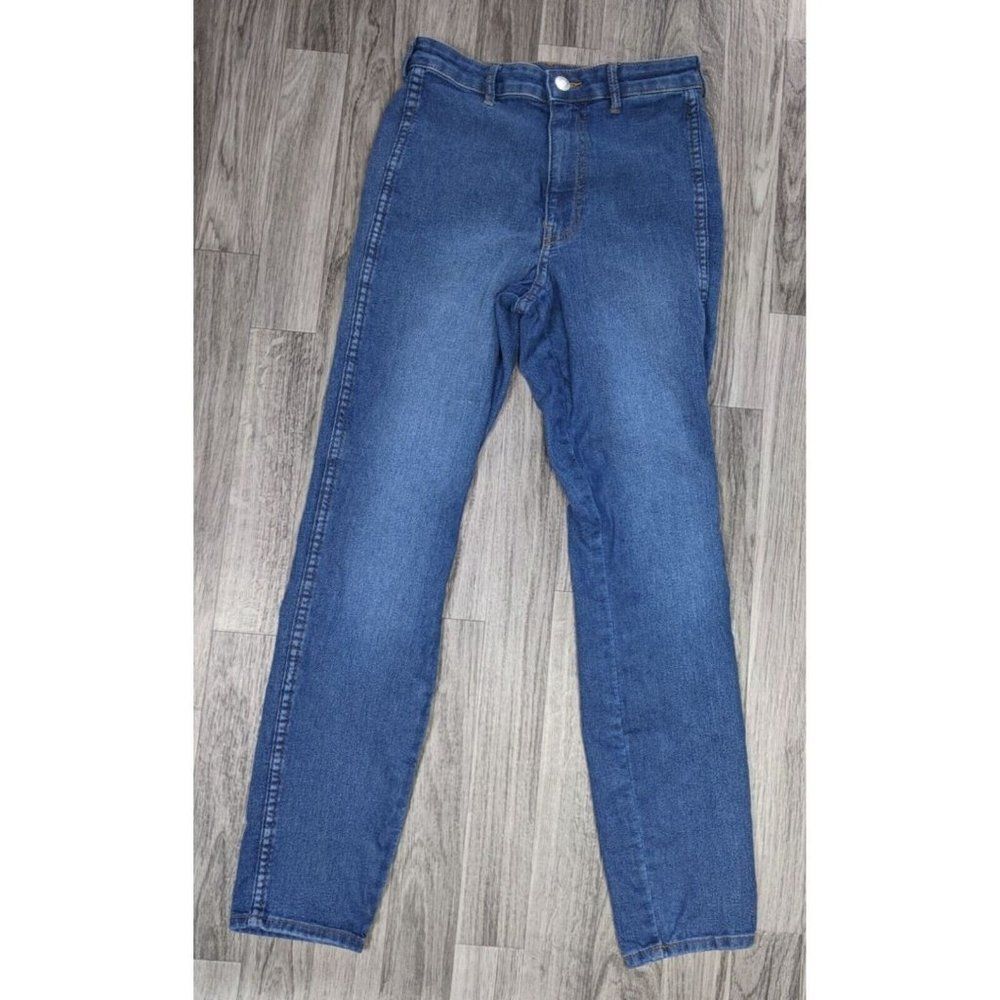 (3/$35) &Denim By H&M Size 2 Skinny High Waist Ankle Length Denim Blue Jeans